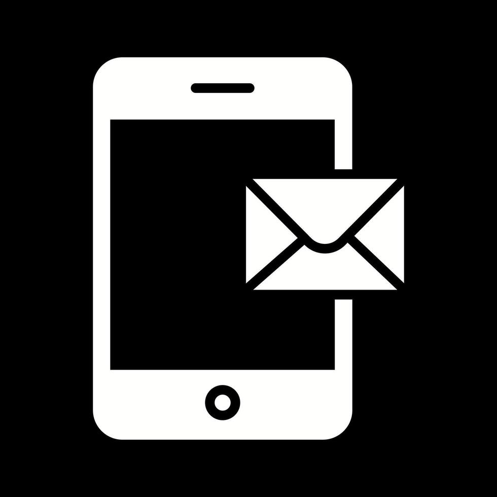 Mobile E-mail Icon Design vector
