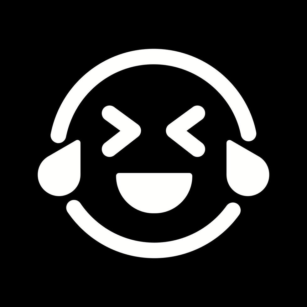 Face with Tears of Joy Icon Design vector
