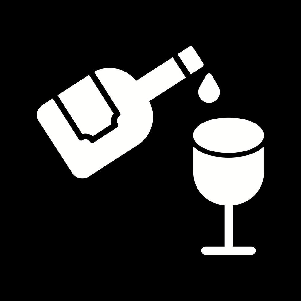 Wine Pouring Icon Design vector