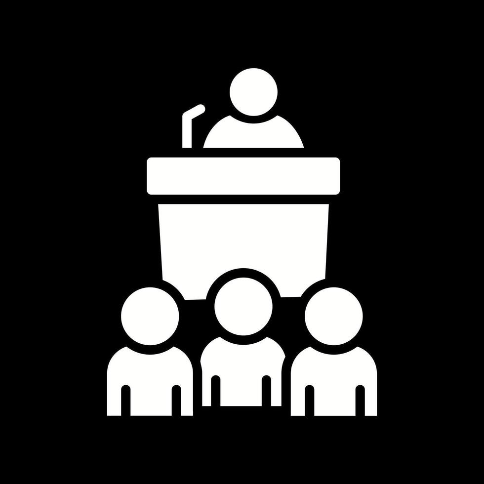 Press Conference Icon Design vector