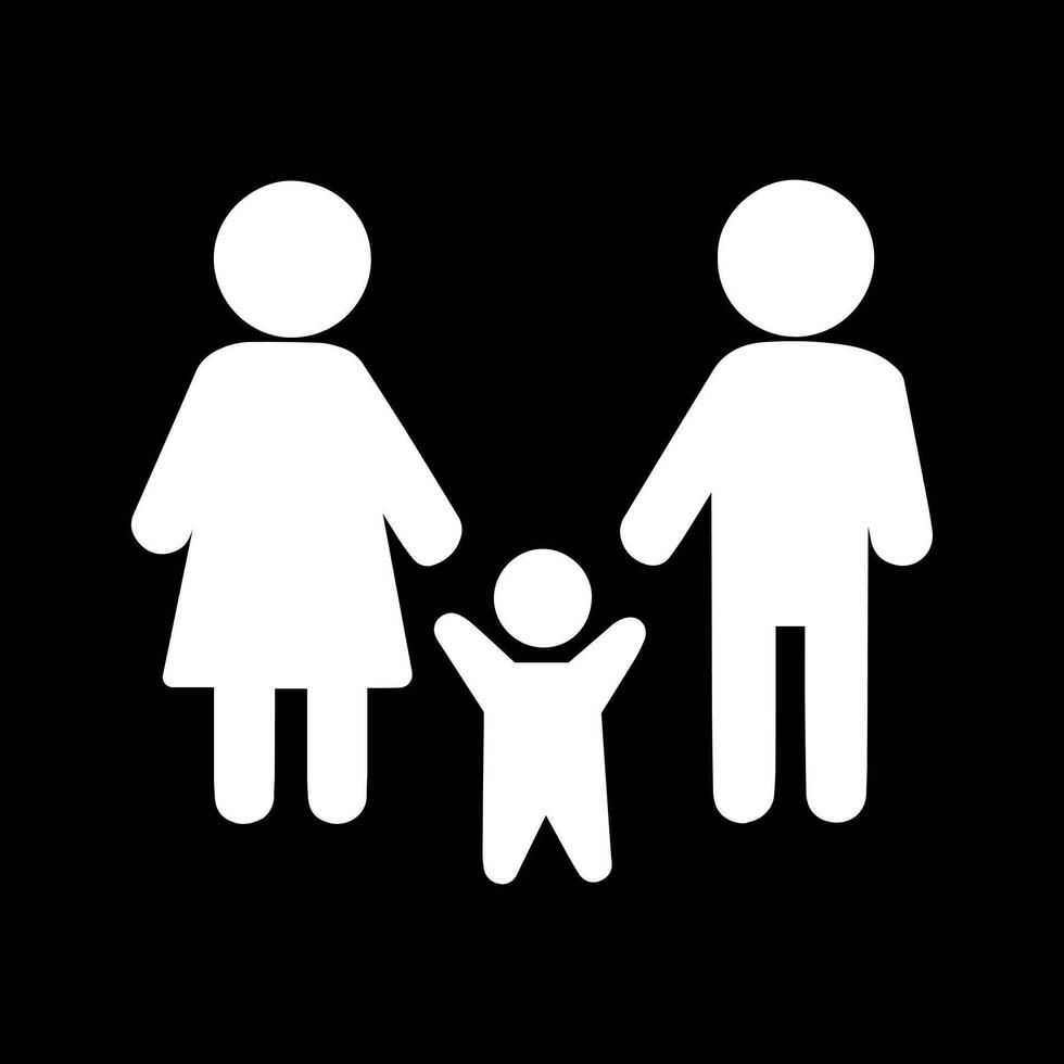 Family Photo Icon Design vector