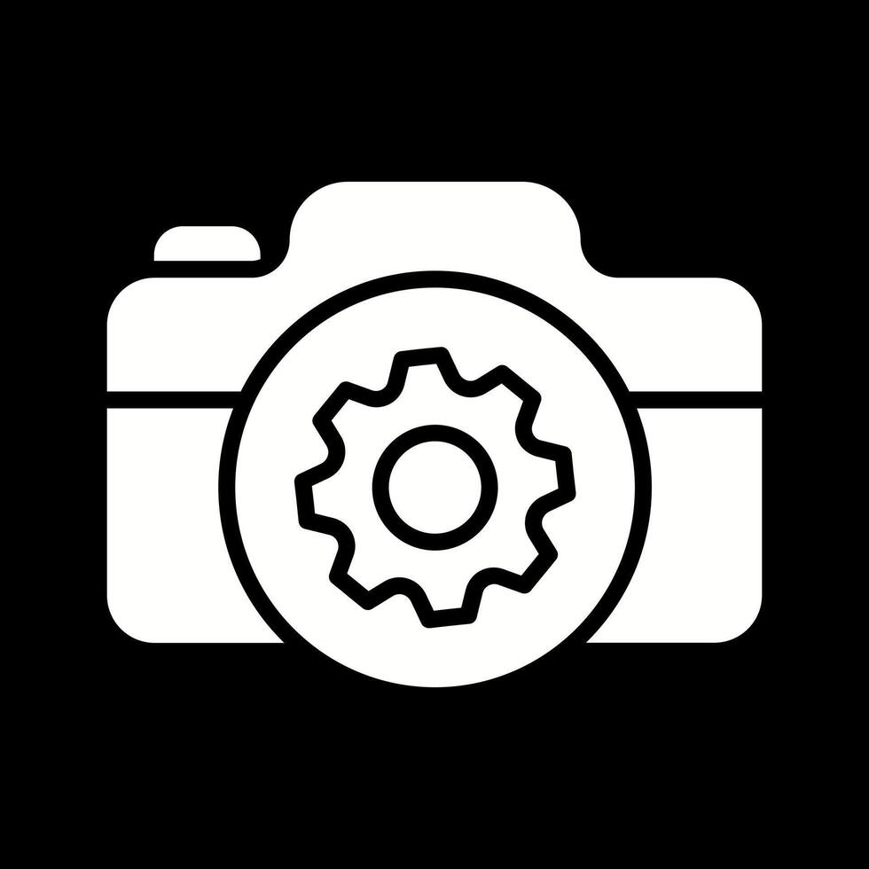 Camera Settings Icon Design vector