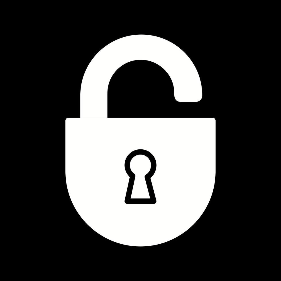 Open Lock Icon Design vector