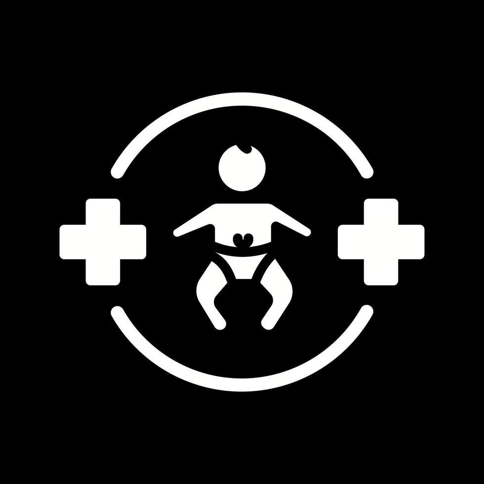 Pediatric Care Icon Design vector