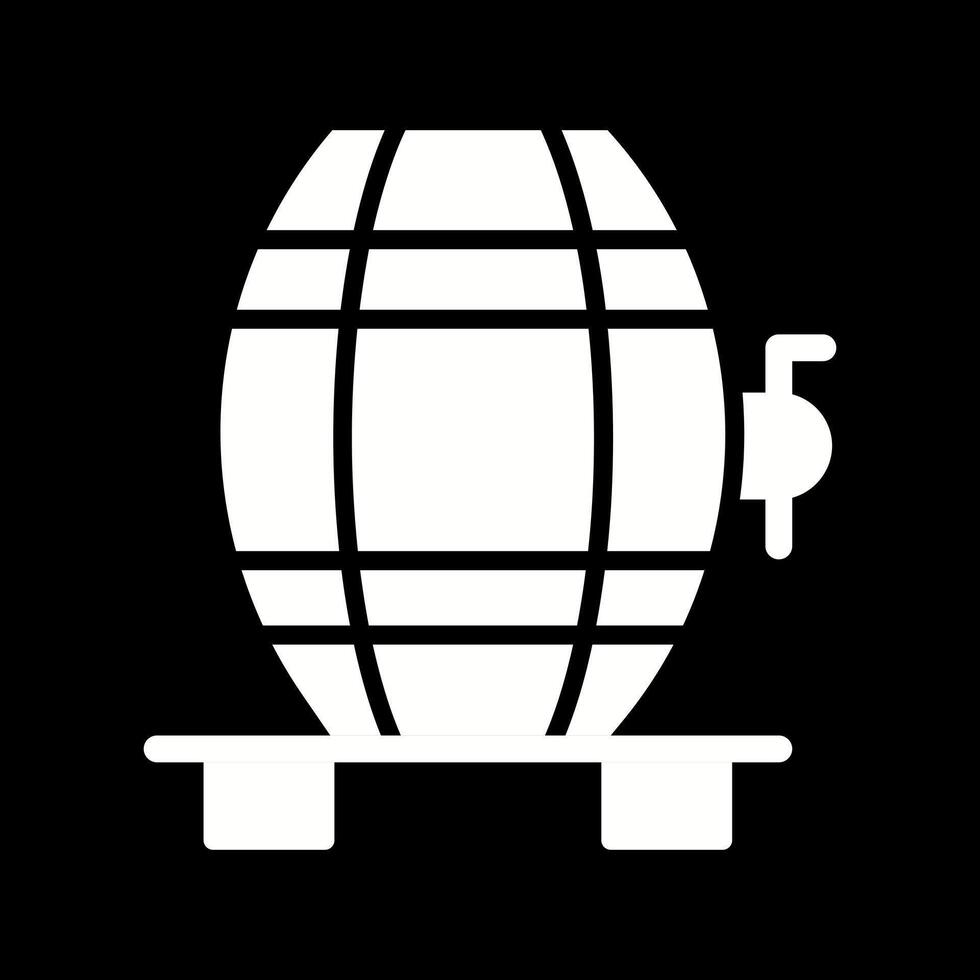 Wine Cask Icon Design vector