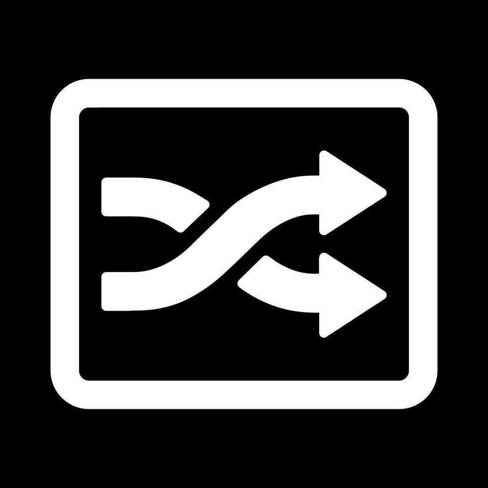 Shuffle Tracks Button Icon Design vector