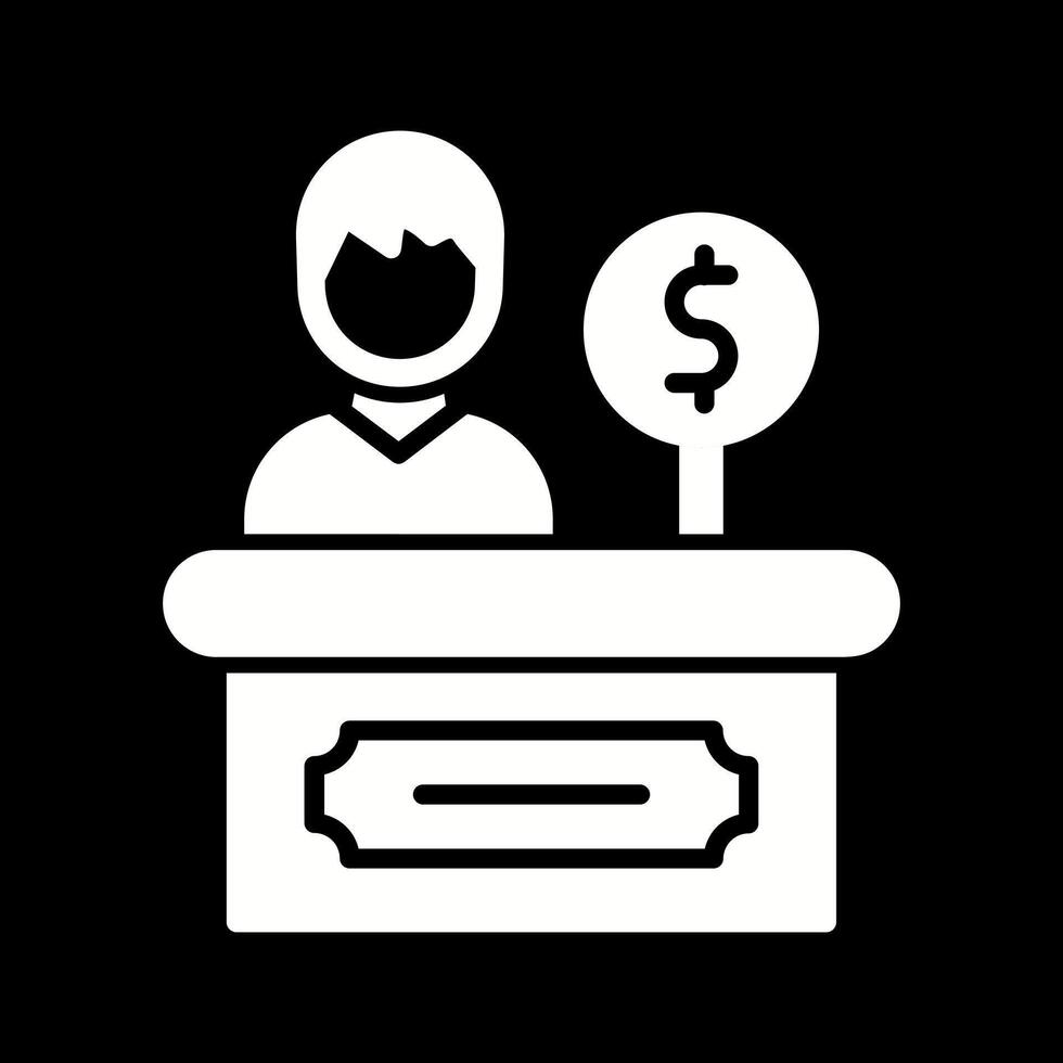 Cashier Icon Design vector