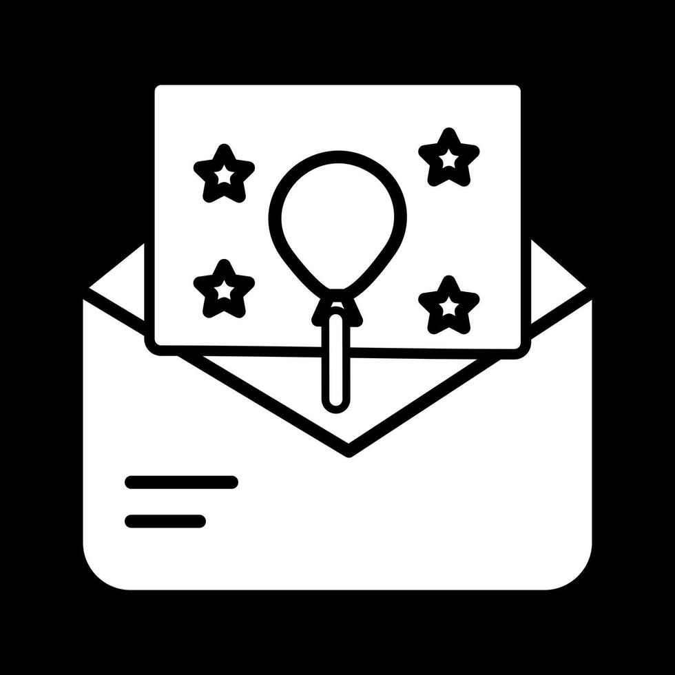 Party Invitation Icon Design vector
