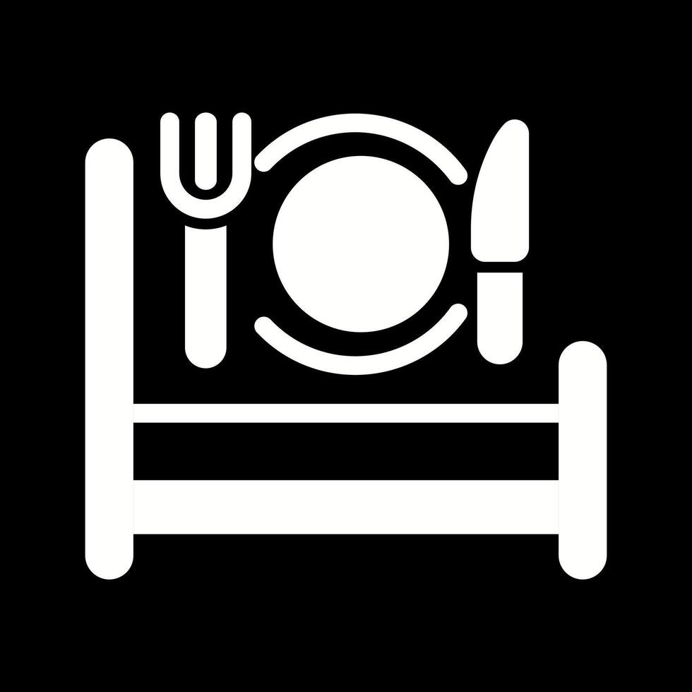 Breakfast in Bed Icon Design vector