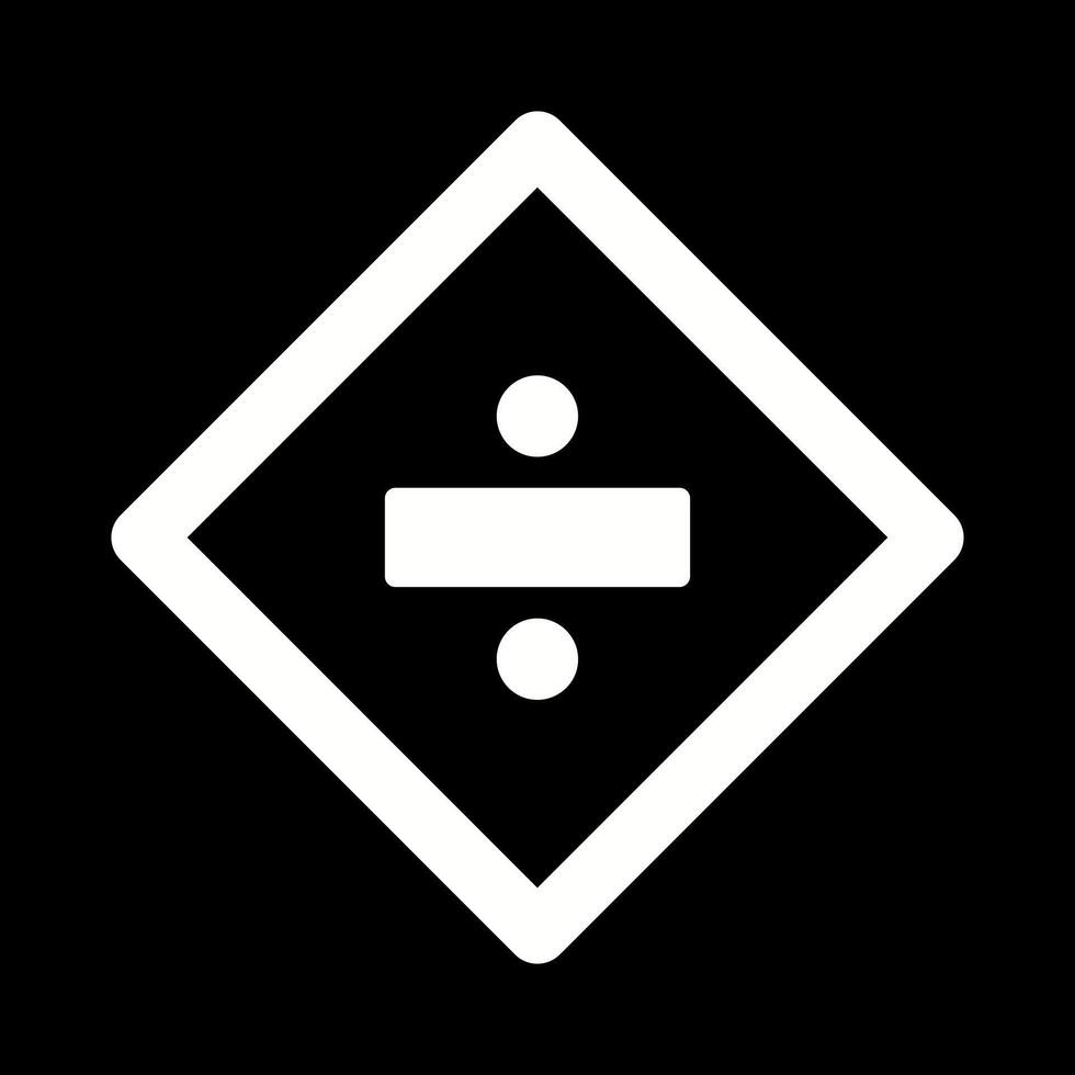 Division Sign Icon Design vector