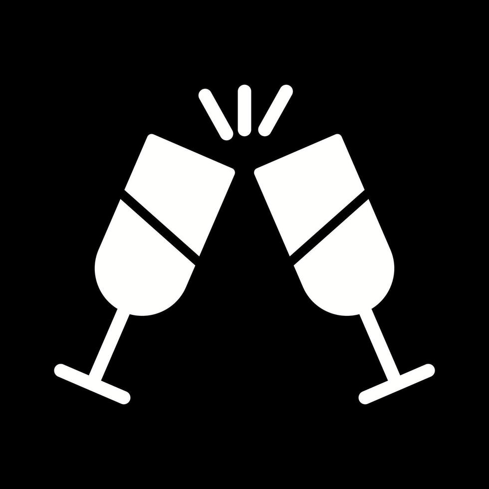 Champagne Toast Icon Design vector