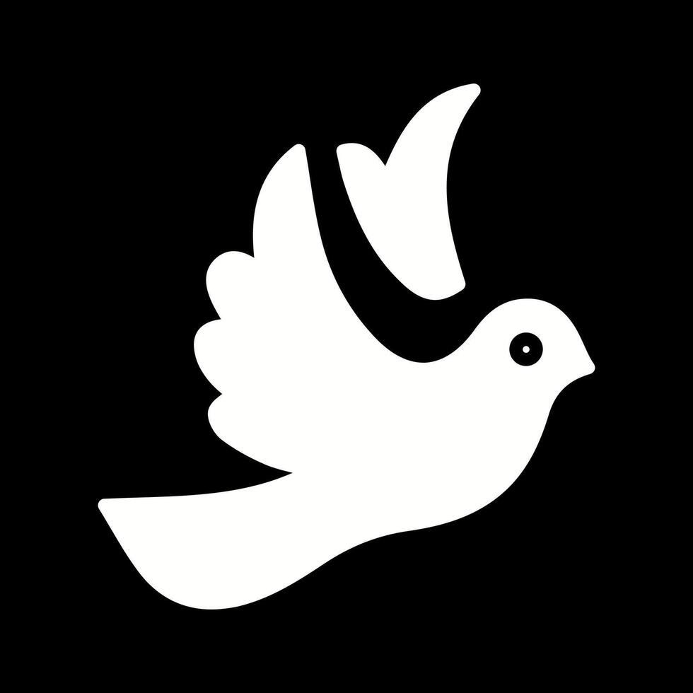 Dove of Peace Icon Design vector