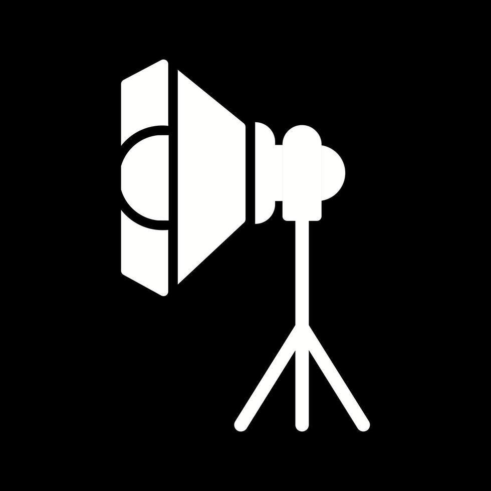 Photography Studio Lights Icon Design vector