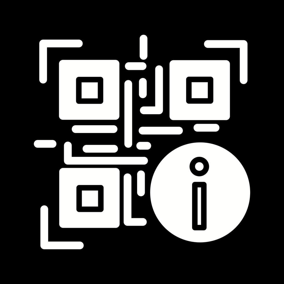 QR Code Information Icon Design vector
