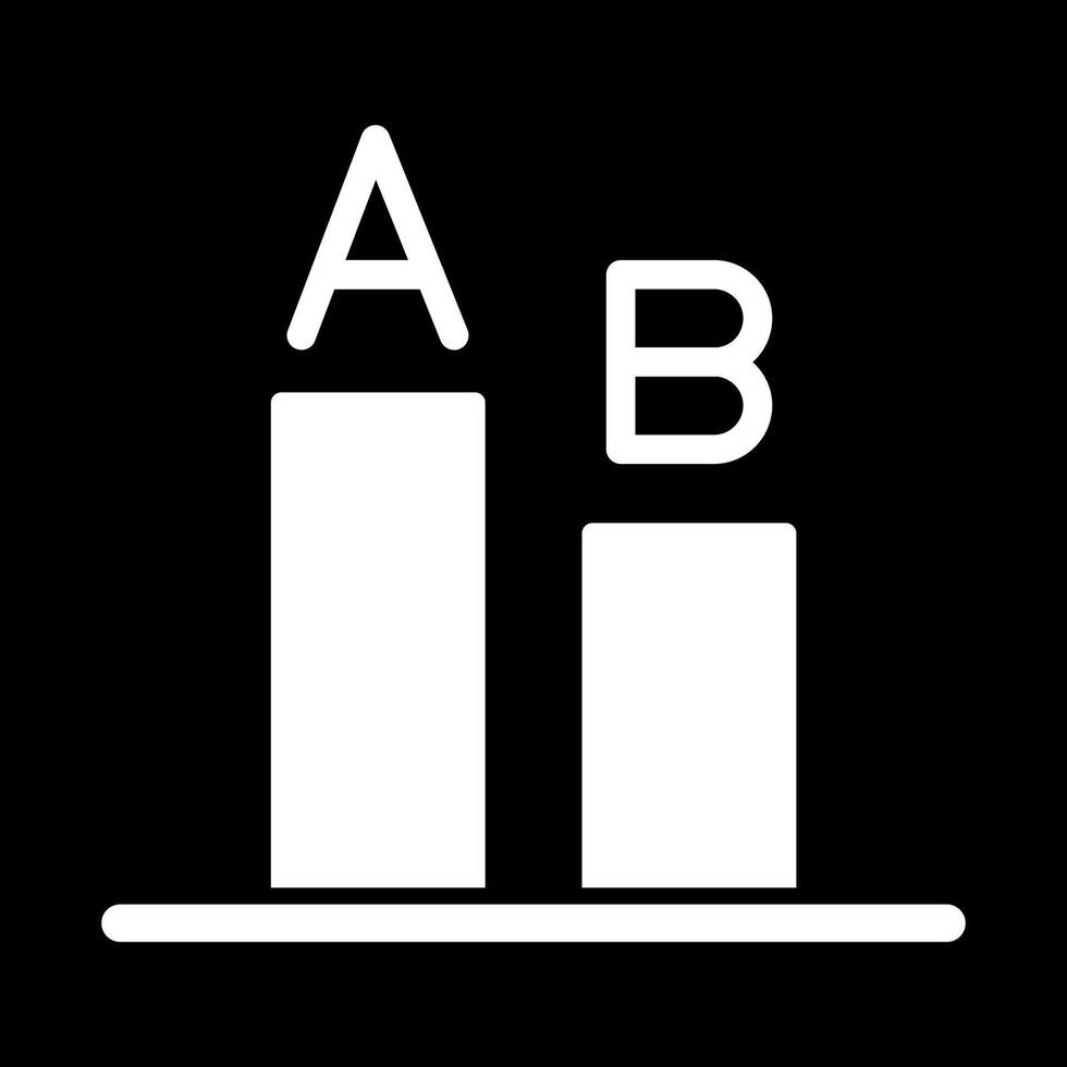 AB Testing Icon Design vector