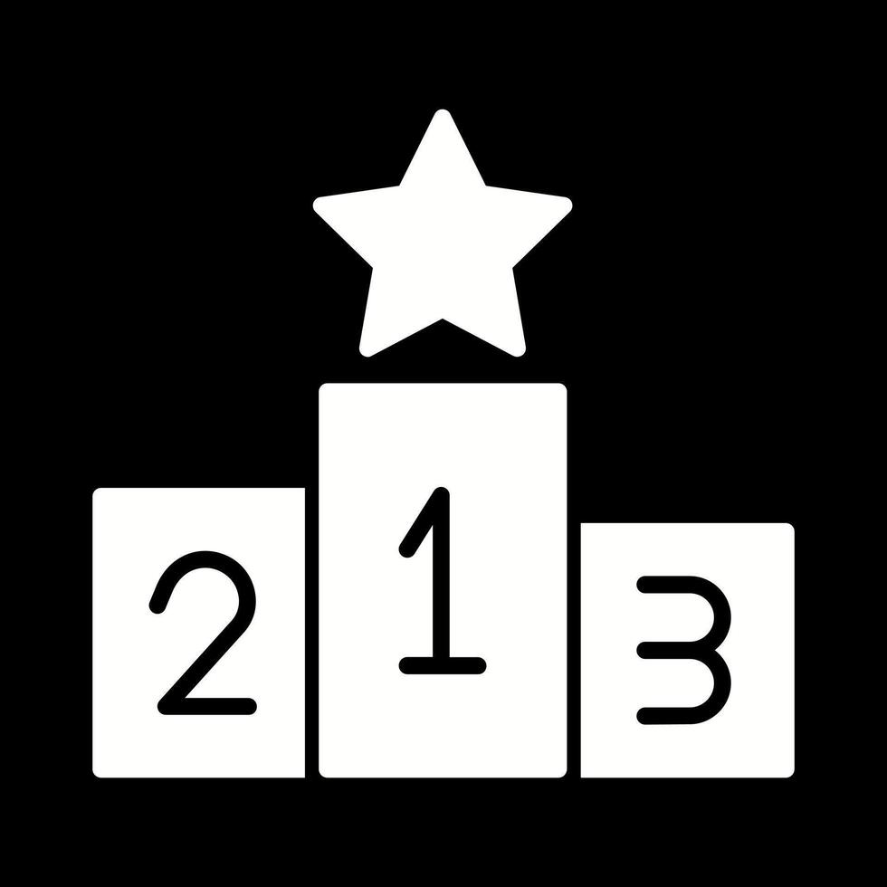 Podium Icon Design vector