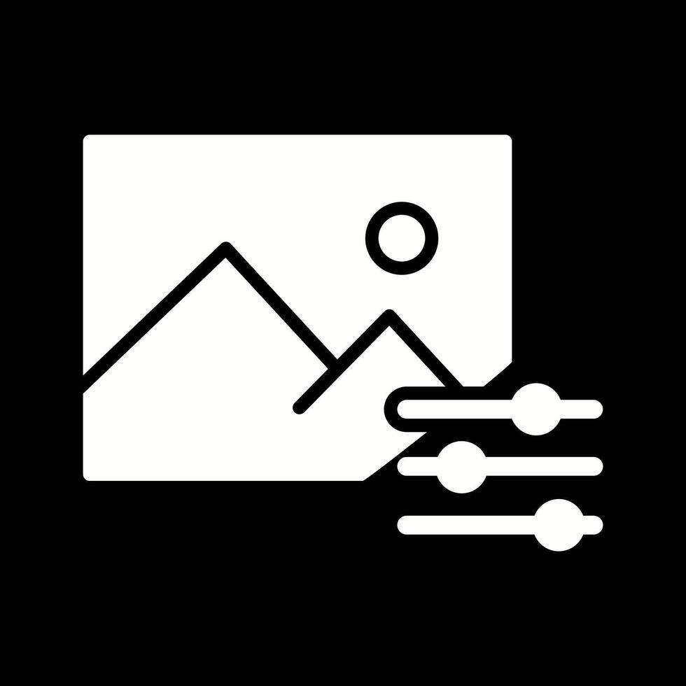 Photo Editing Tools Icon Design vector