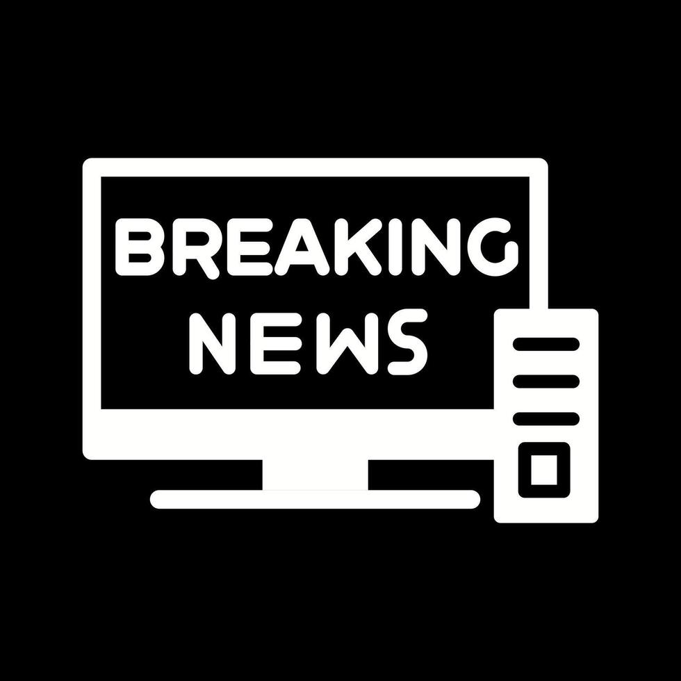 Breaking Story Icon Design vector