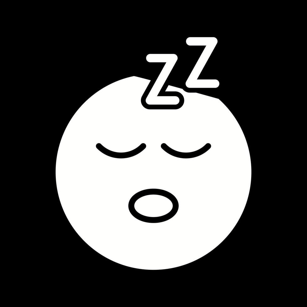 Sleeping Face Icon Design vector