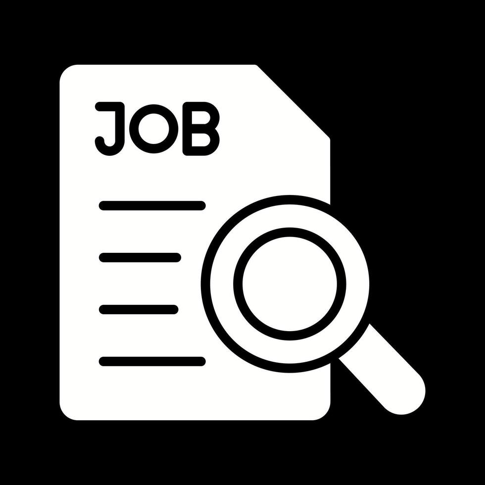 Job Search Icon Design vector