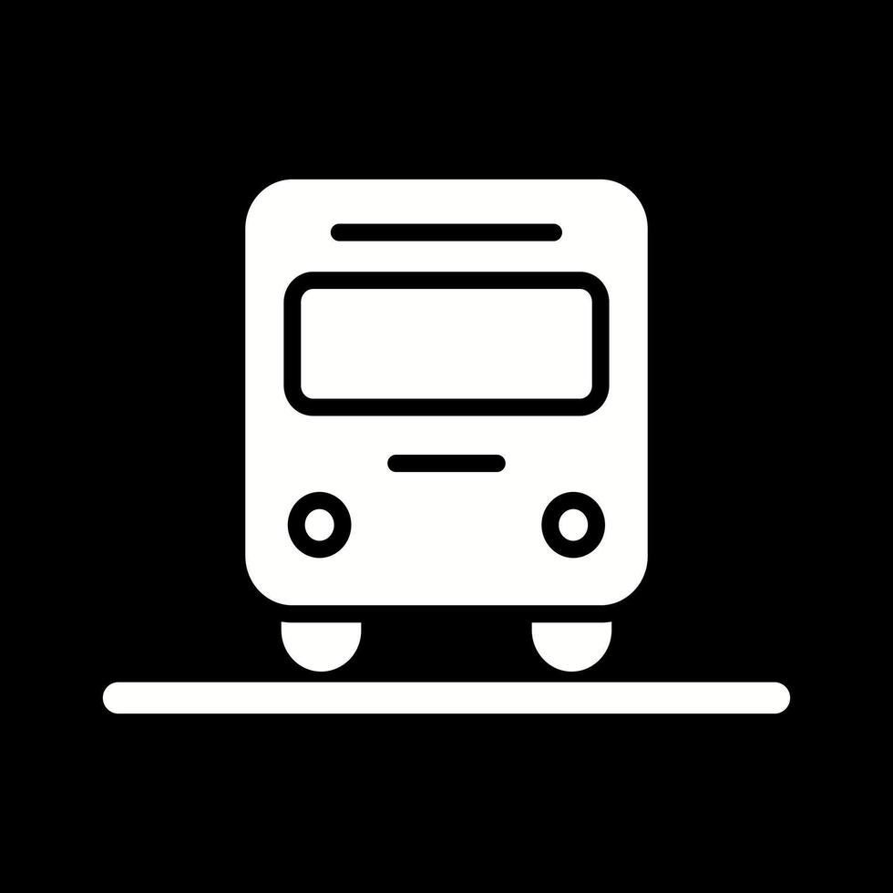 Oncoming Bus Icon Design vector