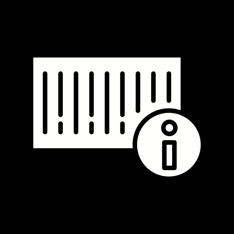 Barcode Product Info Icon Design vector