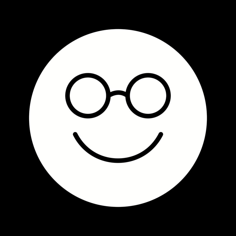 Nerd Face Icon Design vector