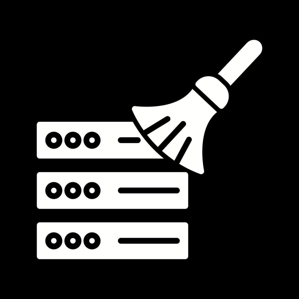 Data Cleaning Icon Design vector