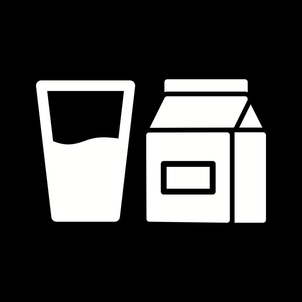 Glass of Milk Icon Design vector