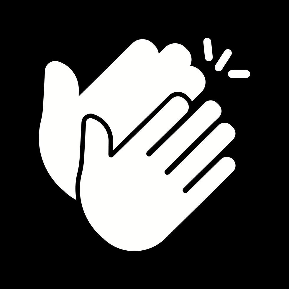Clapping Hands Icon Design vector