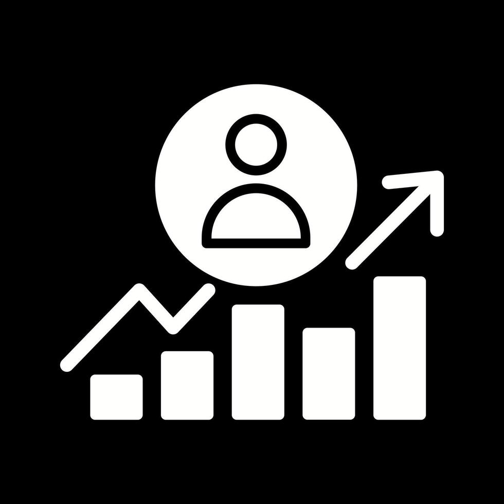 Career Growth Icon Design vector