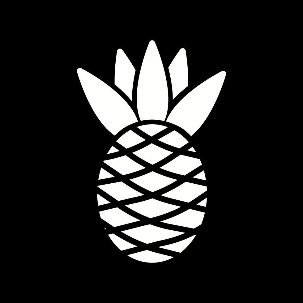Pineapple Icon Design vector