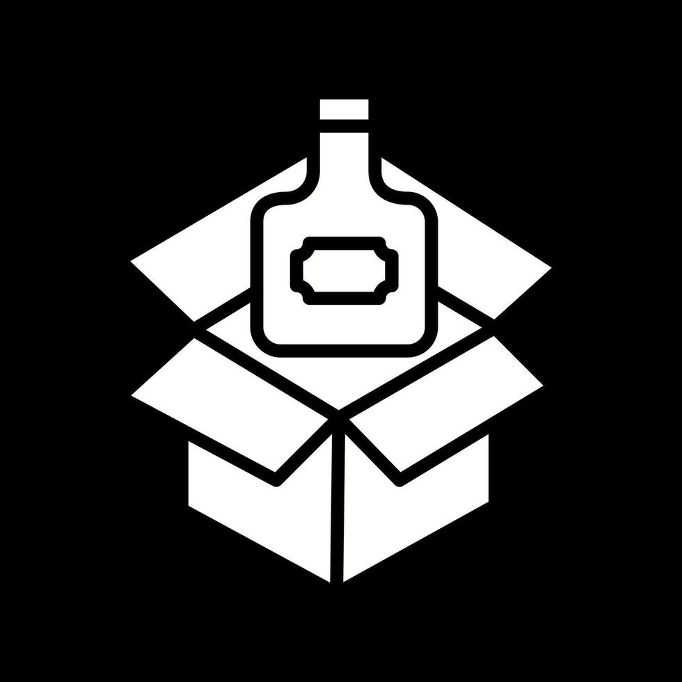 Wine Box Icon Design vector