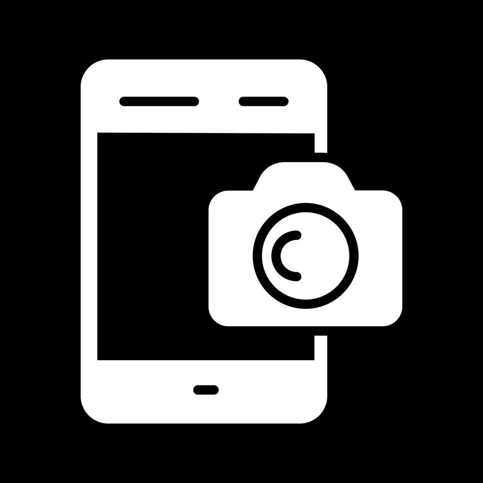 Smartphone Photography Icon Design vector