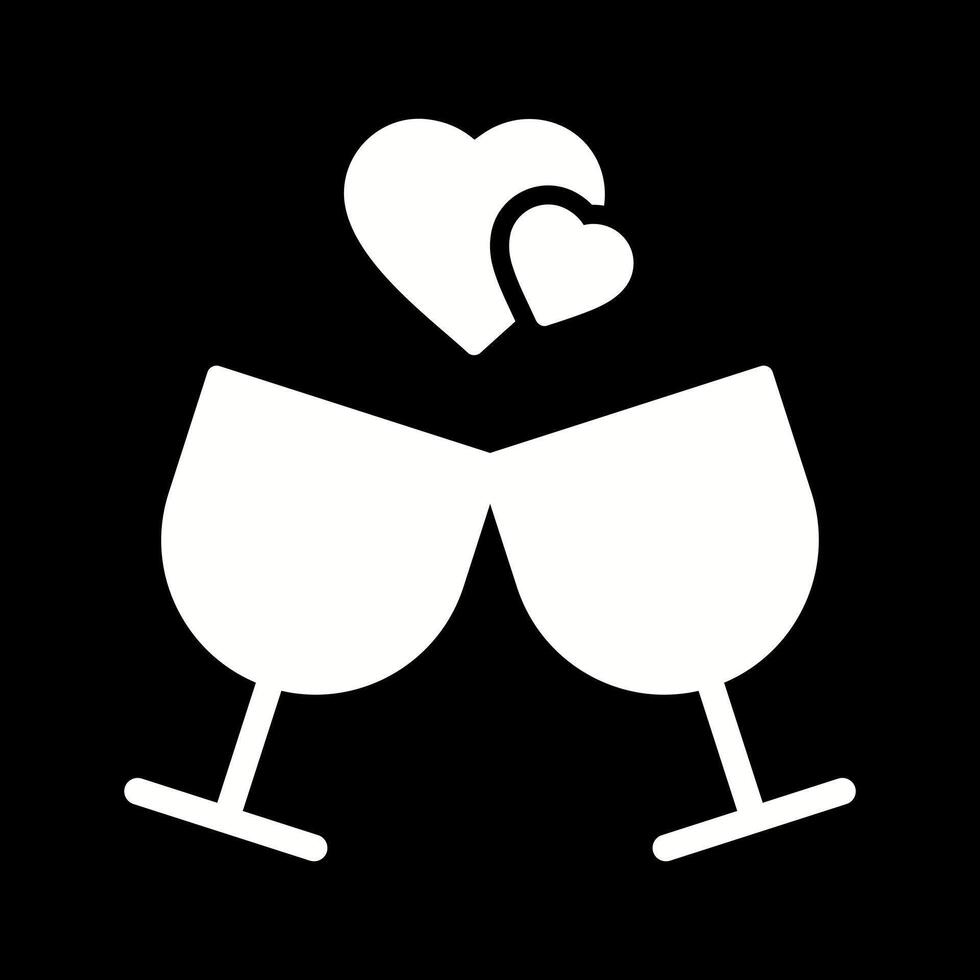 Wine Glass with Cheers Icon Design vector