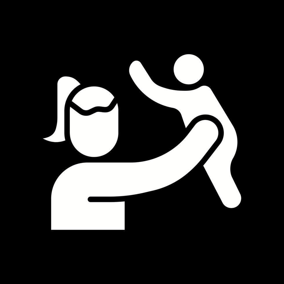 Mother and Son Icon Design vector