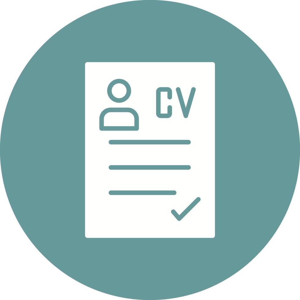 CV Icon Design vector