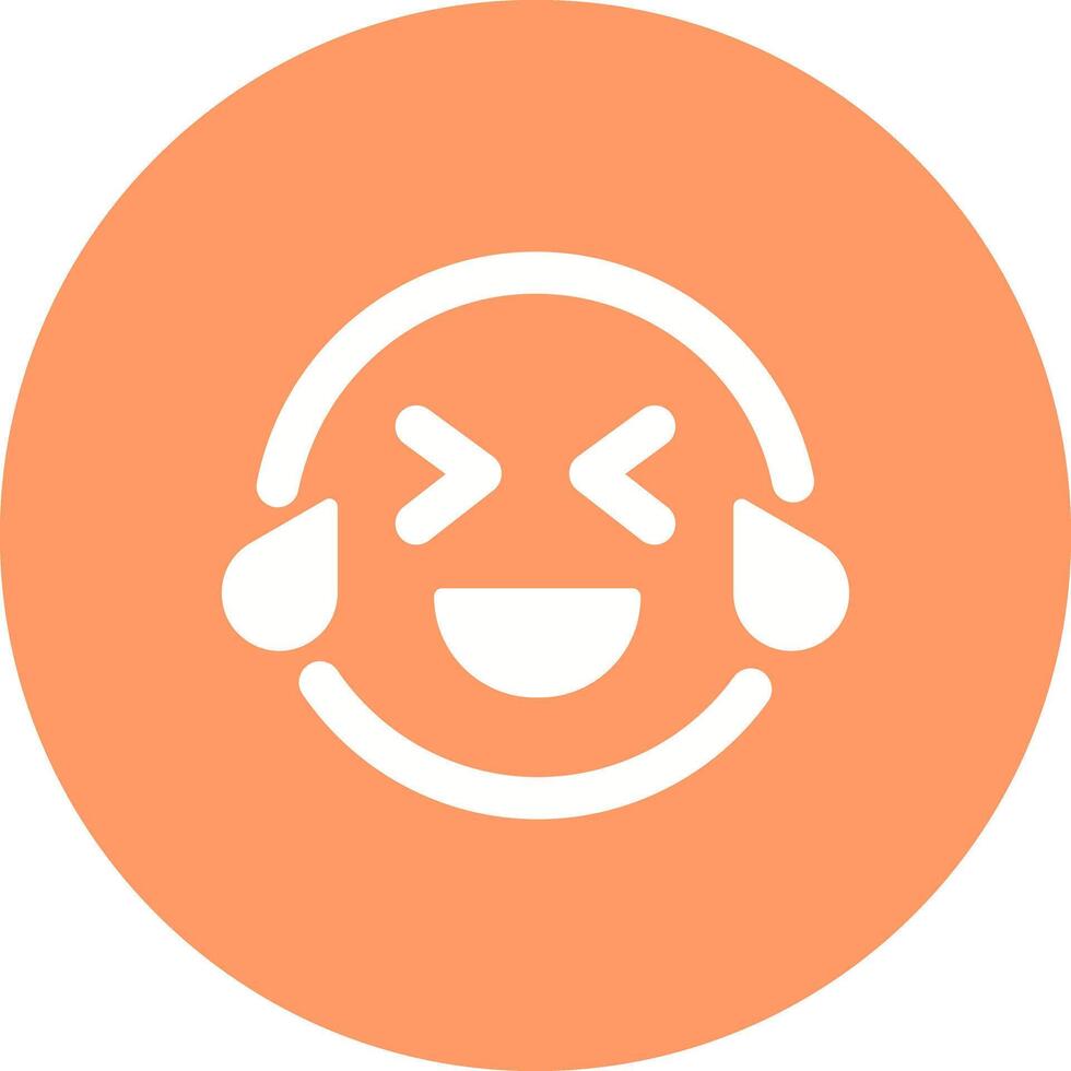 Face with Tears of Joy Icon Design vector