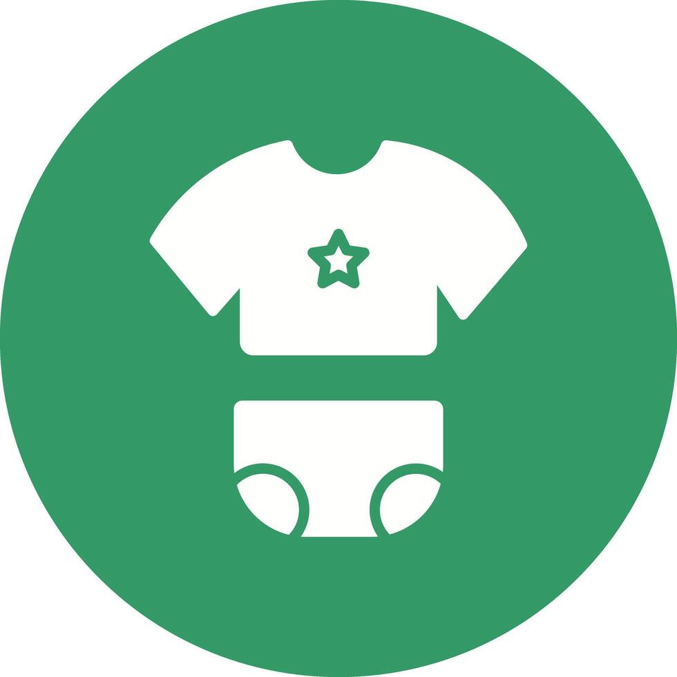 Baby Clothes Icon Design vector