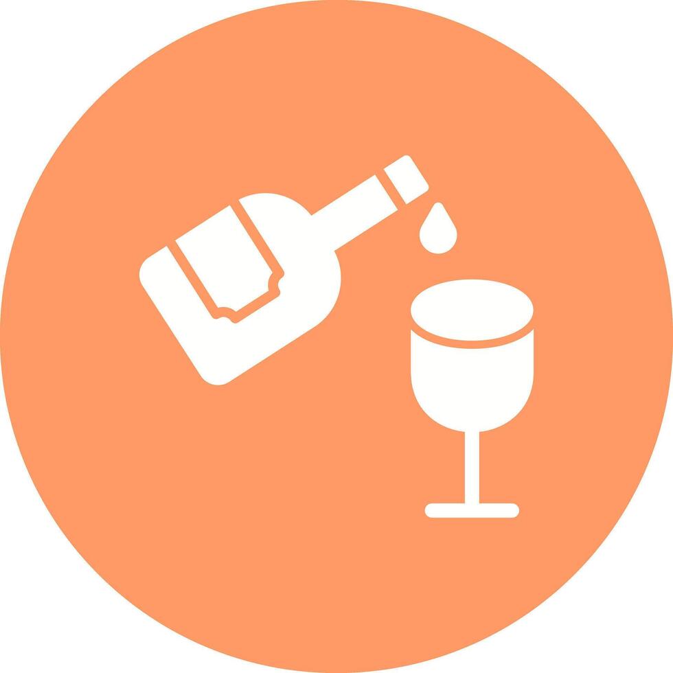 Wine Pouring Icon Design vector