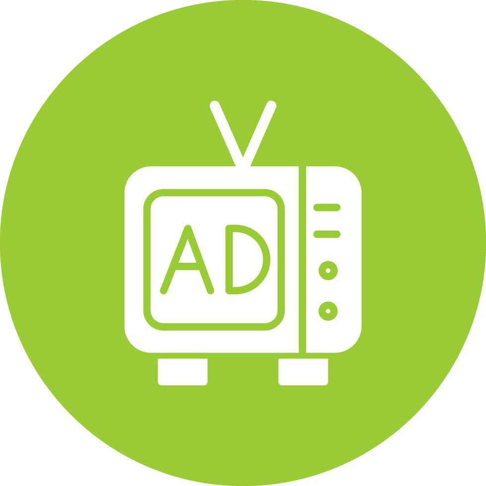 TV Commercial Icon Design vector
