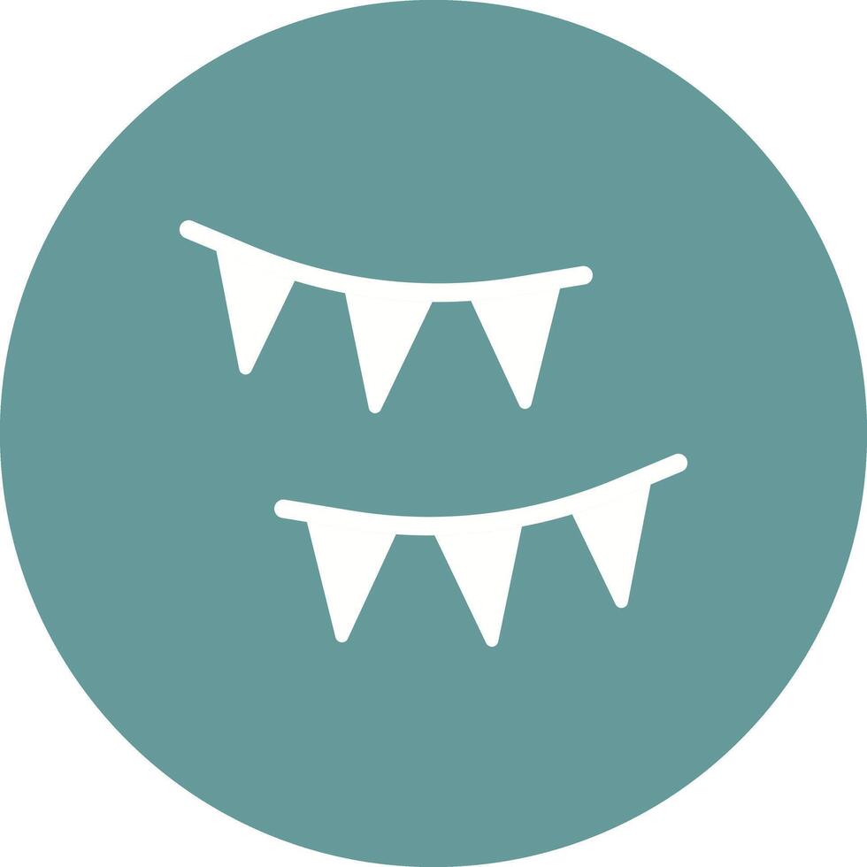 Streamers Icon Design vector