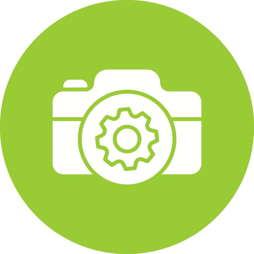 Camera Settings Icon Design vector