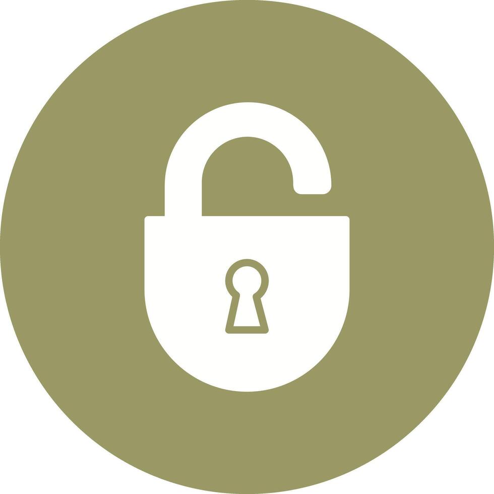 Open Lock Icon Design vector