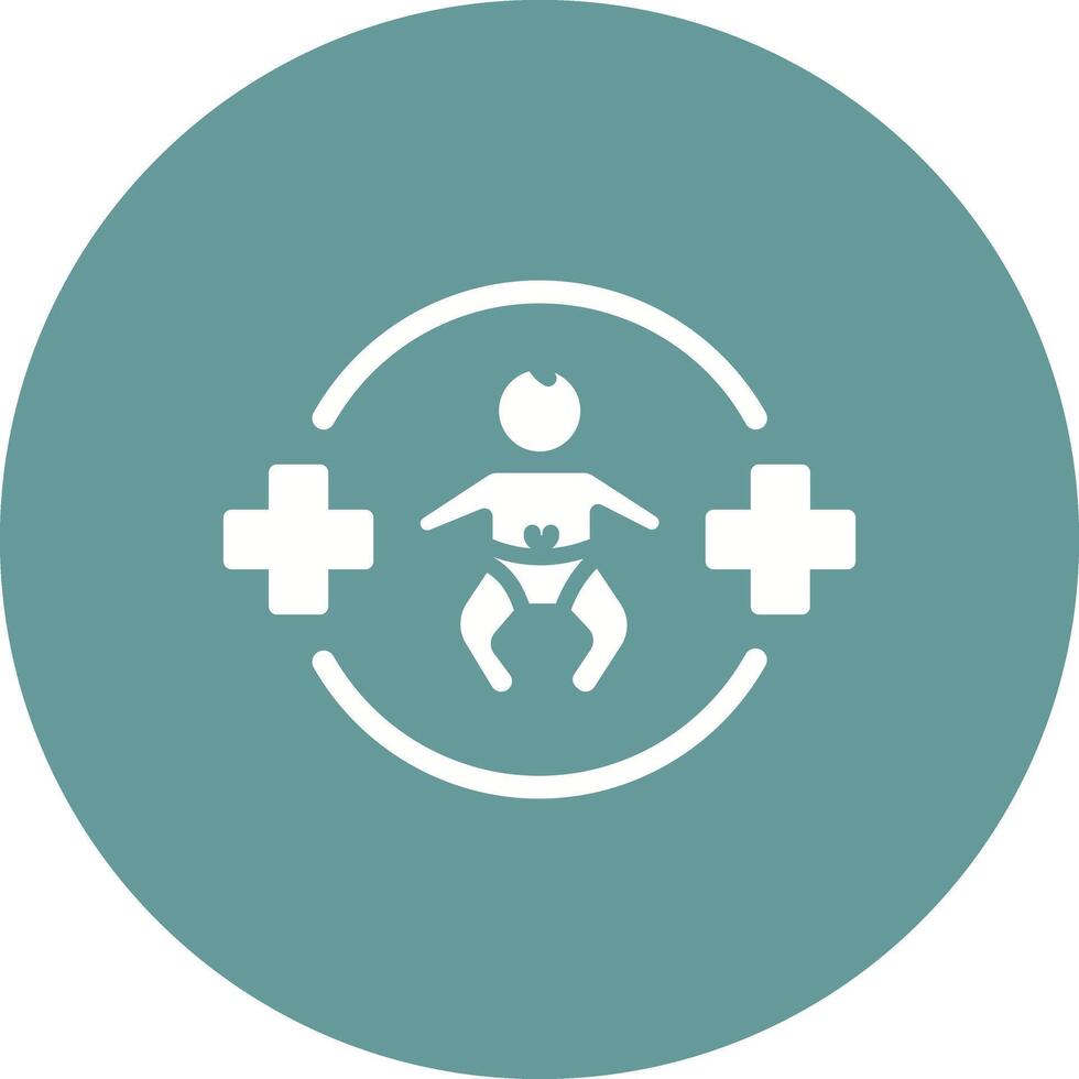 Pediatric Care Icon Design vector