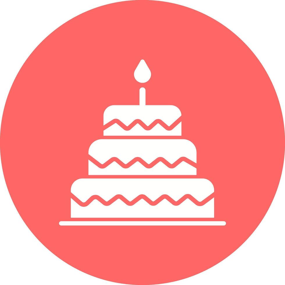 Cake Topper Icon Design vector