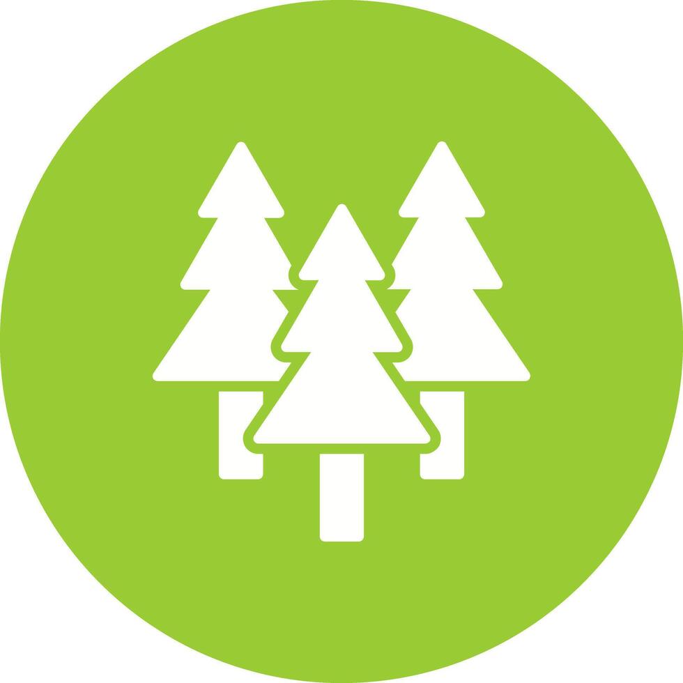 Evergreen Tree Icon Design vector