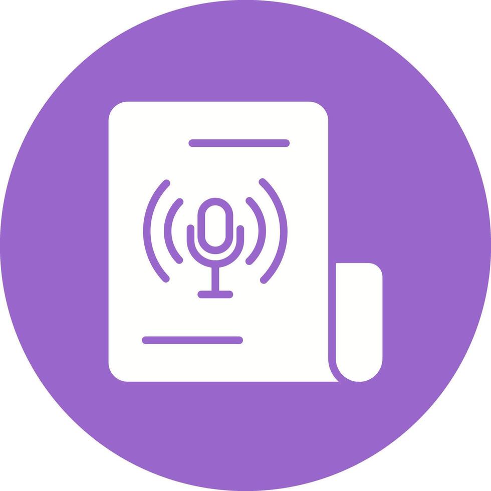 Podcast Icon Design vector