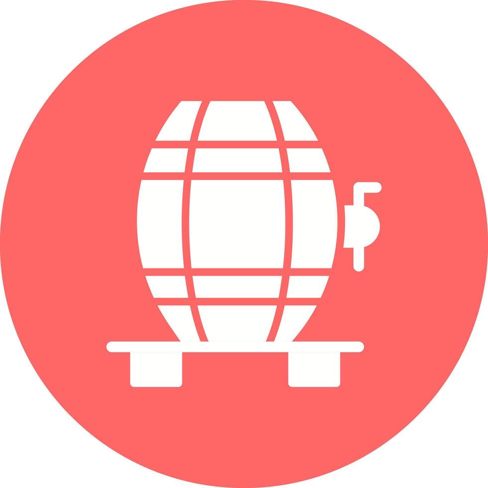 Wine Cask Icon Design vector