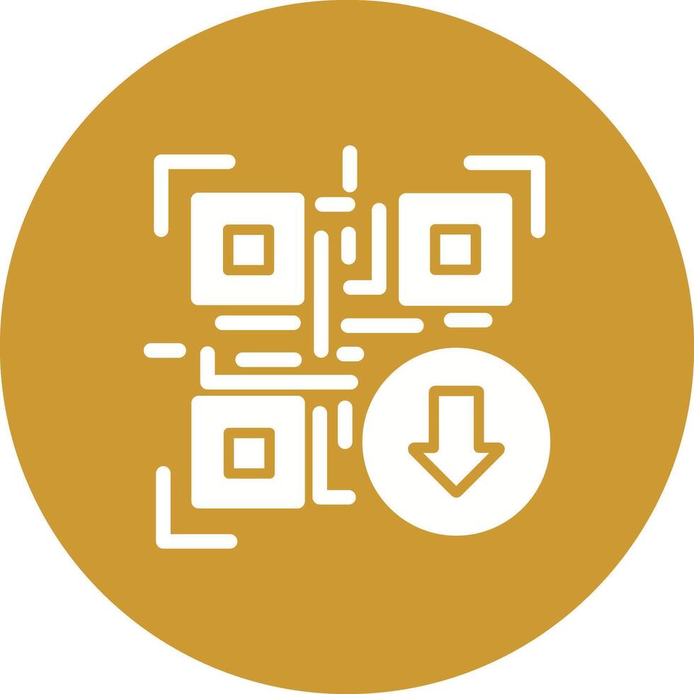 QR Code Download Icon Design vector